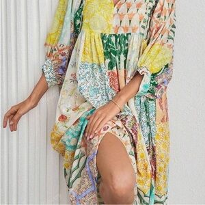 ✨ SHEIN Boho Patchwork Maxi Dress | Flowy | Size L ✨
